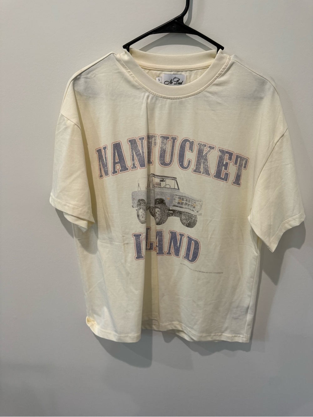 Nantucket Island Cream Oversized Graphic Tee